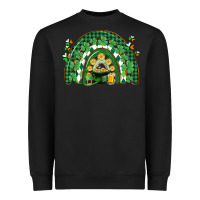 Black St. Patrick's rainbow Heavyweight Sweatshirt - CowGirlArtShop