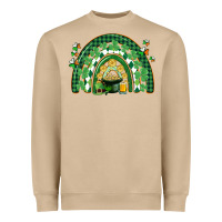 Mushroom St. Patrick's rainbow Heavyweight Sweatshirt - CowGirlArtShop