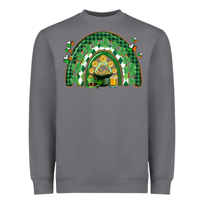 St. Patrick's Rainbow Heavyweight Sweatshirt by CowGirlArtShop | Teevron