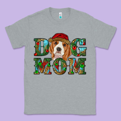 Christmas Beagle Dog Mom Classic Tee Designed By Ranaportraitstore