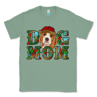 Sage Christmas Beagle Dog Mom Classic Tee - RanaPortraitStore