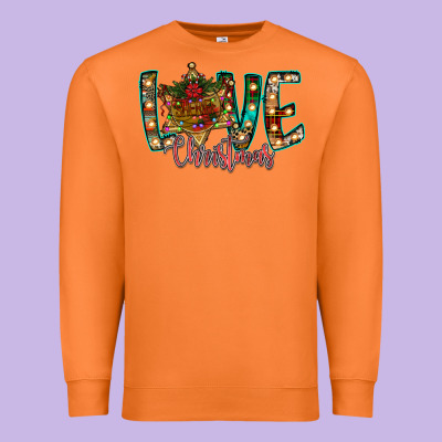 Love Snowman Premium Sweatshirt Designed By Cowhidedigitalart