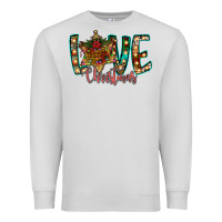 Dove Grey Love Snowman Premium Sweatshirt - CowhideDigitalArt