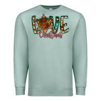 Seafoam Love Snowman Premium Sweatshirt - CowhideDigitalArt