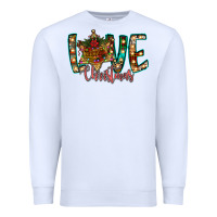 White Love Snowman Premium Sweatshirt - CowhideDigitalArt