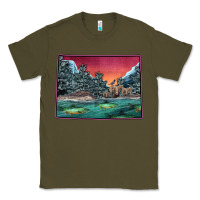 Army Green Colorado Scenery Map Classic Tee - Bettercallsaul