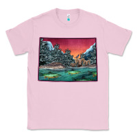 Bubblegum Pink Colorado Scenery Map Classic Tee - Bettercallsaul
