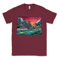 Burgundy Colorado Scenery Map Classic Tee - Bettercallsaul