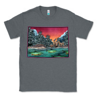 Charcoal Heather Colorado Scenery Map Classic Tee - Bettercallsaul