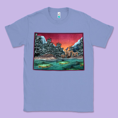 Colorado Scenery Map Classic Tee Designed By Bettercallsaul