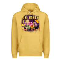 Antique Gold Oh honey i am that mom Premium Hoodie - FaDigitalArtStudio
