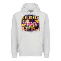 Dove Grey Oh honey i am that mom Premium Hoodie - FaDigitalArtStudio