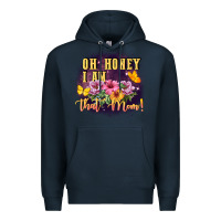 Navy Oh honey i am that mom Premium Hoodie - FaDigitalArtStudio