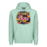 Seafoam Oh honey i am that mom Premium Hoodie - FaDigitalArtStudio