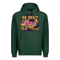 Sports Green Oh honey i am that mom Premium Hoodie - FaDigitalArtStudio