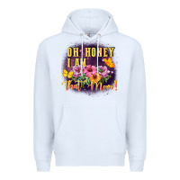 White Oh honey i am that mom Premium Hoodie - FaDigitalArtStudio