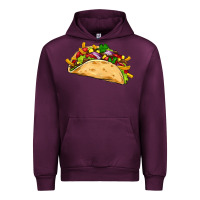 Mauve Wine mexican taco Urban Hoodie - Artiststas