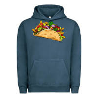 Pigment Midnight Navy mexican taco Urban Hoodie - Artiststas