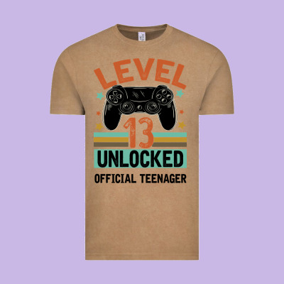 Level 13 Unlocked Official Teenager 13th Birthday Vintage Tee Designed By Bettercallsaul