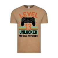Vintage Coffee Level 13 Unlocked Official Teenager 13th Birthday Vintage Tee - Bettercallsaul