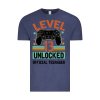 Vintage Denim Level 13 Unlocked Official Teenager 13th Birthday Vintage Tee - Bettercallsaul