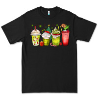 Black Christmas characters coffee cups Premium Tee - MaliasSmallBusiness