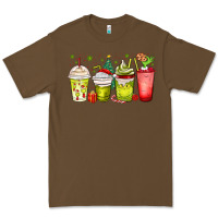 Cacao Christmas characters coffee cups Premium Tee - MaliasSmallBusiness