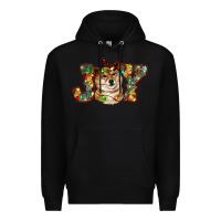 Black shiba inu christmas joy Premium Hoodie - RanaPortraitStore