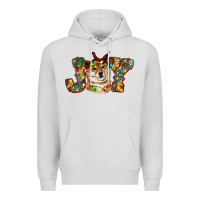 Dove Grey shiba inu christmas joy Premium Hoodie - RanaPortraitStore