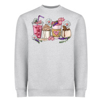 Heather Grey Mama coffee cup mother's day Heavyweight Sweatshirt - HowdyJamesFarm