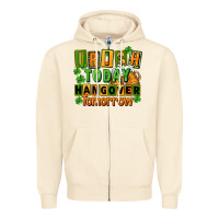 Sandshell Irish today hangover tomorrow  St. Patricks Day Zipper Hoodie - FaDigitalArtStudio