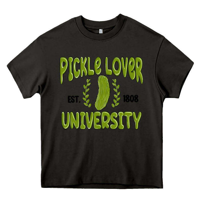 Pickle Lover University Heavy Core Tee by MaliasSmallBusiness | Teevron