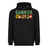 Black Summer Vibes Heavyweight Hoodie - CowhideDigitalArt