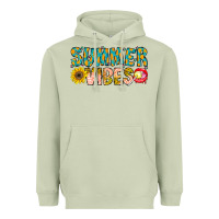 Matcha Summer Vibes Heavyweight Hoodie - CowhideDigitalArt