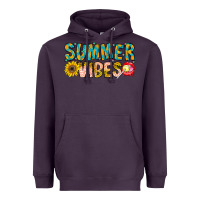 Plum Summer Vibes Heavyweight Hoodie - CowhideDigitalArt