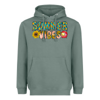Sage Summer Vibes Heavyweight Hoodie - CowhideDigitalArt