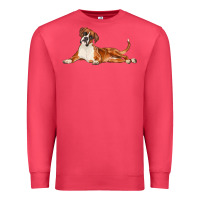 Cardinal Boxer Dog Illustrations Premium Sweatshirt - LillyAllenDesigns