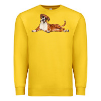 Lemon Boxer Dog Illustrations Premium Sweatshirt - LillyAllenDesigns