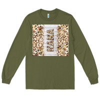 Army Green mother's day nana leopard tumbler tbs Long Sleeve Tee - TumblerDesignByShophia