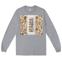 Heather Grey mother's day nana leopard tumbler tbs Long Sleeve Tee - TumblerDesignByShophia
