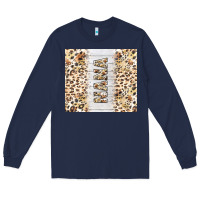 Navy mother's day nana leopard tumbler tbs Long Sleeve Tee - TumblerDesignByShophia
