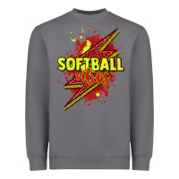 Storm Softball vibes lightning bolt Heavyweight Sweatshirt - HowdyJamesFarm