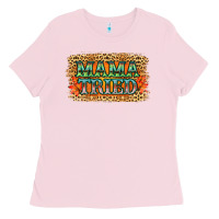 Bubblegum Pink Leopard Floral Mama Tried Ladies Tee - Jasminsmagicworld