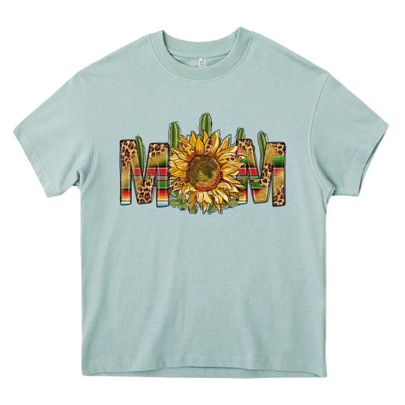 Western Mom With Sunflower Heavy Core Tee by NancyCooperArtShop | Teevron