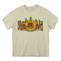 Mossy western mom with sunflower Heavy Core Tee - NancyCooperArtShop