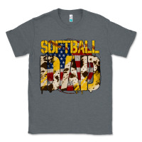 Charcoal Heather American Softball Dad Classic Tee - Bettercallsaul