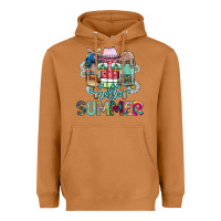 Meerkat Hello Summer Heavyweight Hoodie - CowhideDigitalArt