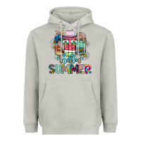 Moon Dust Hello Summer Heavyweight Hoodie - CowhideDigitalArt
