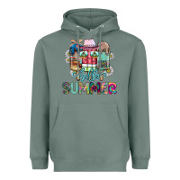 Sage Hello Summer Heavyweight Hoodie - CowhideDigitalArt