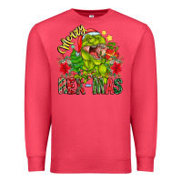 Cardinal Merry Rexmas Premium Sweatshirt - CowhideDigitalArt
